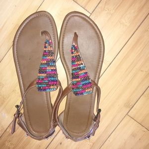 Brown sandals